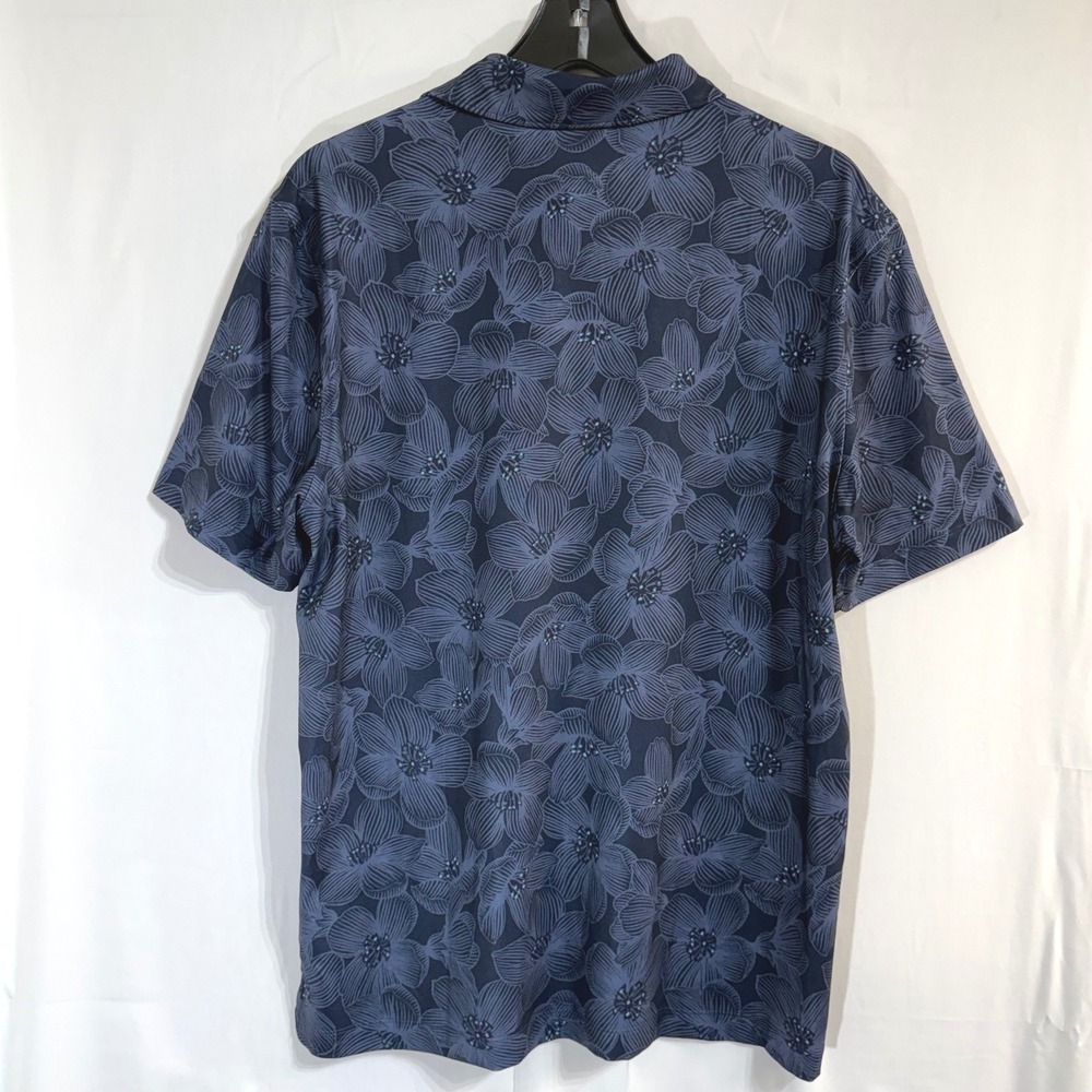NEW Mens Hurley Golf Polo Aloha Blue Floral Shirt Quick Dry UPF 50+ Size Medium - Picture 3 of 9